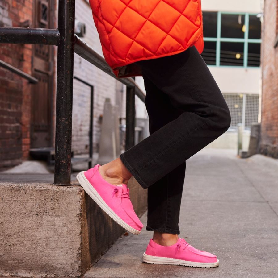 Wendy Stretch Canvas - Neon Pink - Image 2